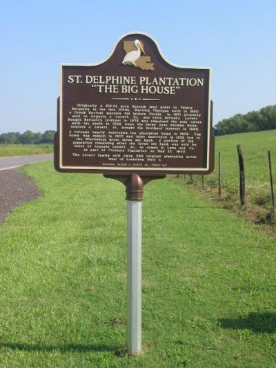 St Delephine Plantation Historical Marker Sign