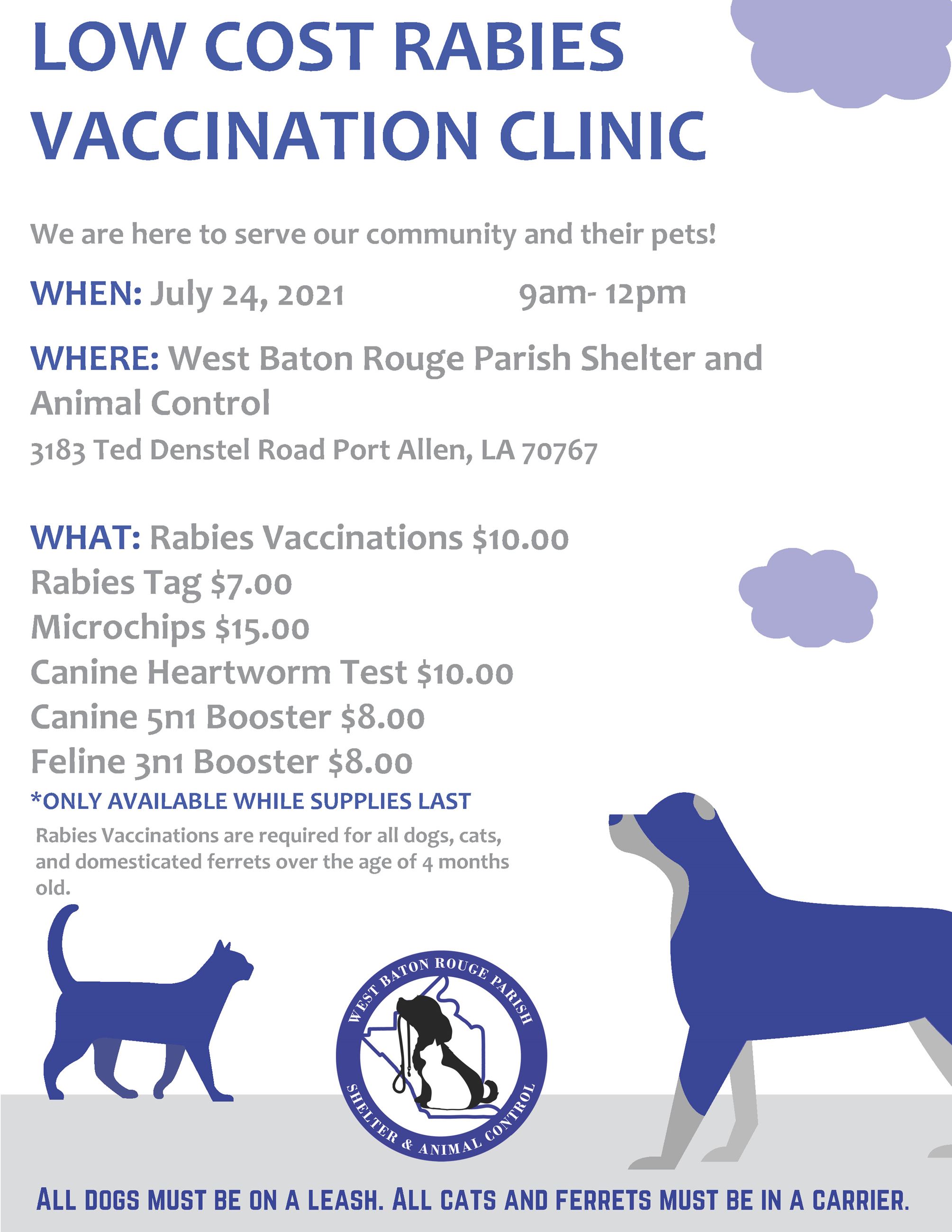 Rabies Vaccine Clinic 