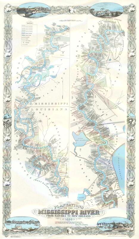 Plantations on the Mississippi River from Natchez to New Orleans, 1858