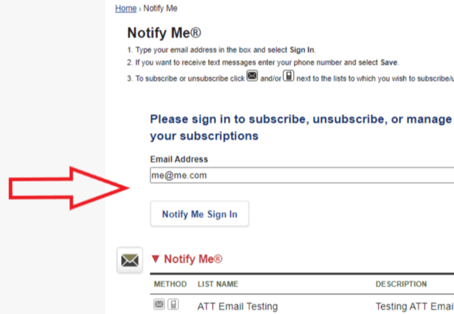 News Notes Sign Up Step 1