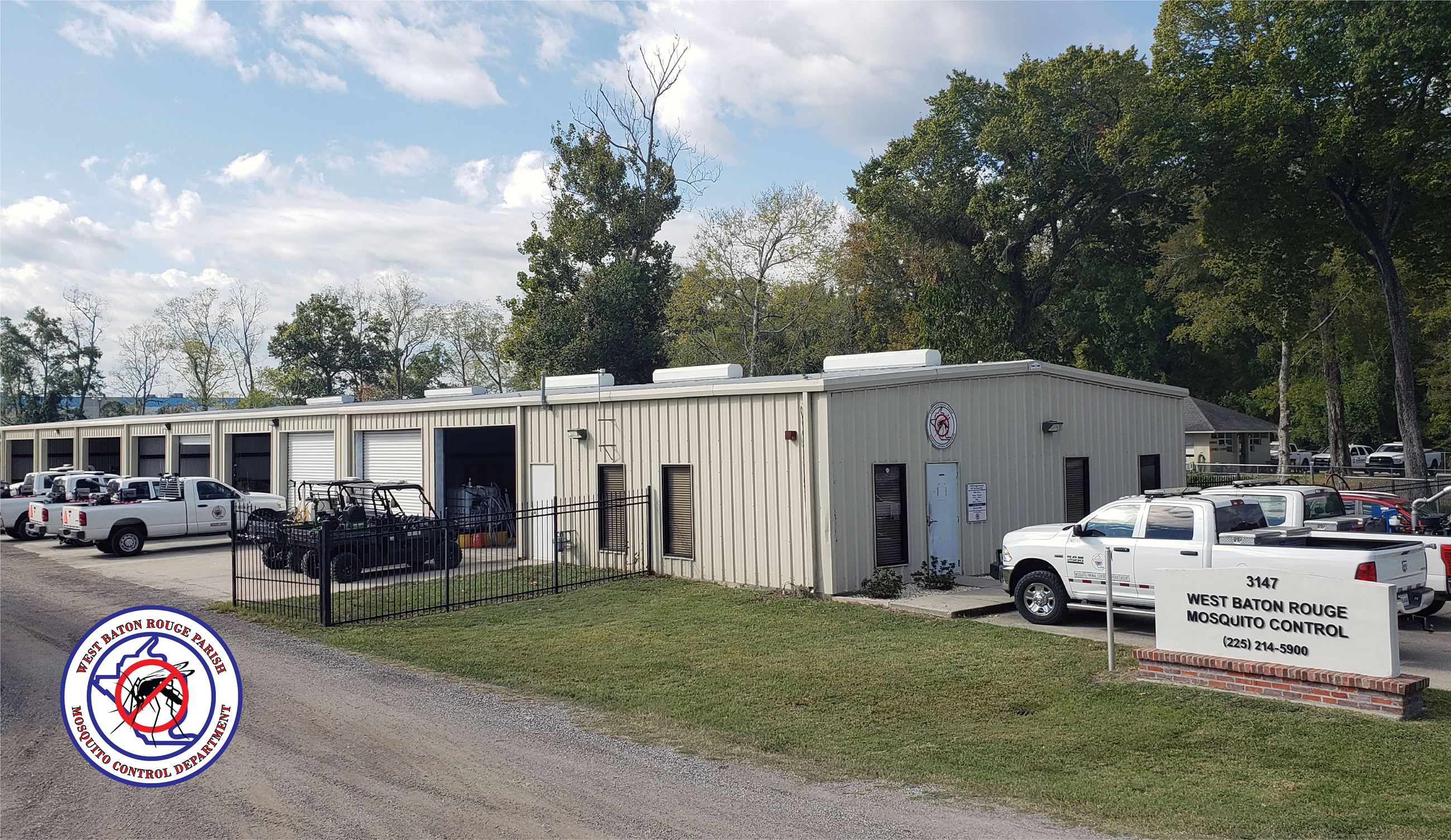 Office picture with logo